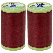 [2-pack] Coats & Clark Dual Duty Plus Hand Quilting Thread 325yds Rum Raisin S960-7890