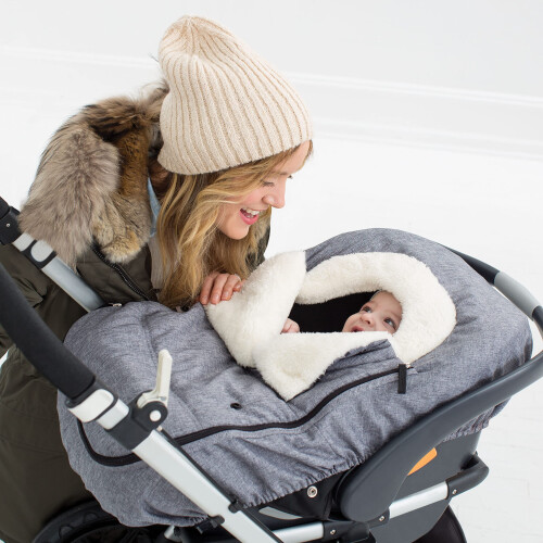 Skip Hop Skip Hop Winter-Autositzbezug Stroll & Go Heather Grey 1