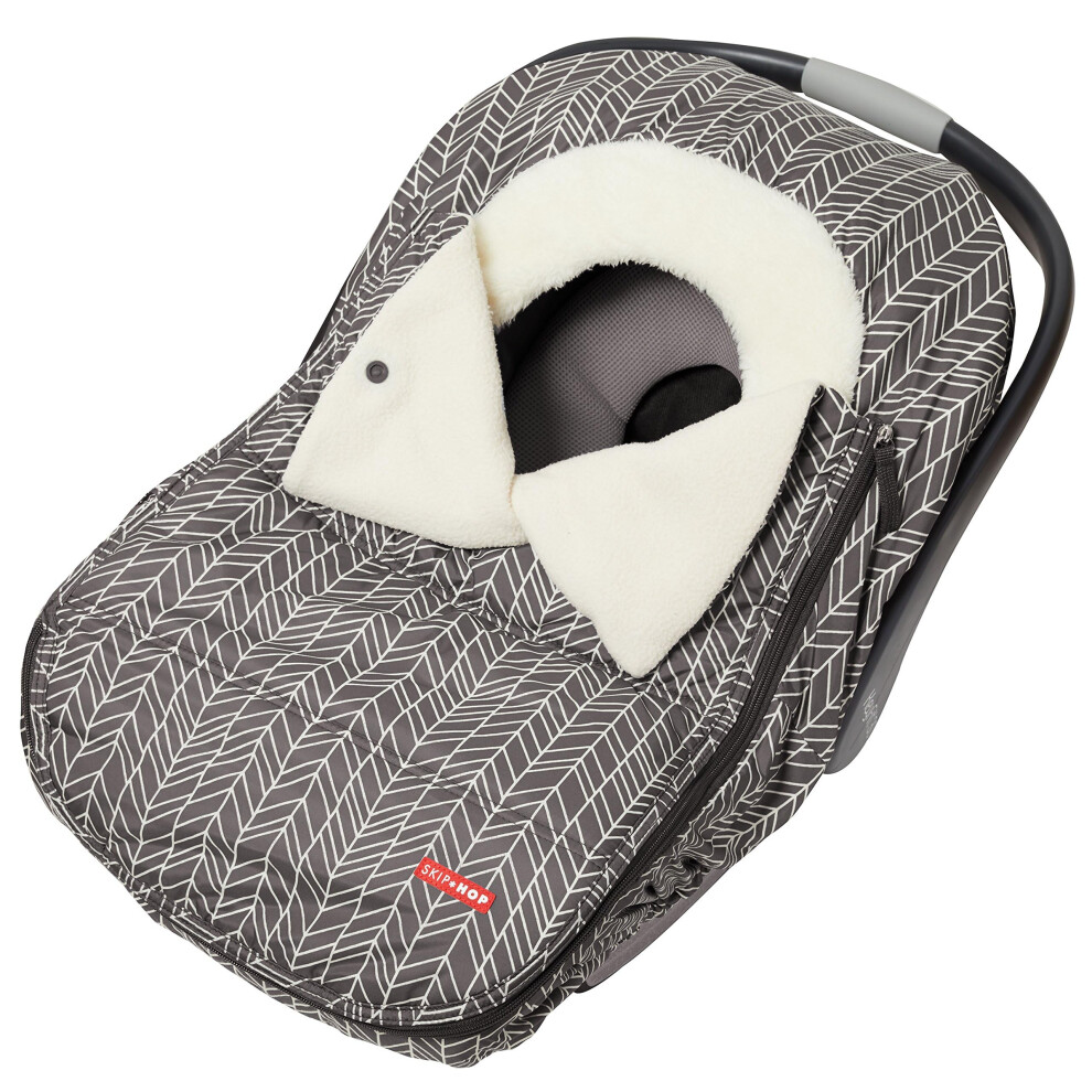 Photos - Car Seat Accessory Skip Hop Winter Car Seat Cover Stroll & Go Grey Feather 400412 