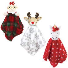 Hudson Baby Unisex Kuscheldecke mit Tiergesicht, Mrs. Claus, Einheitsgre