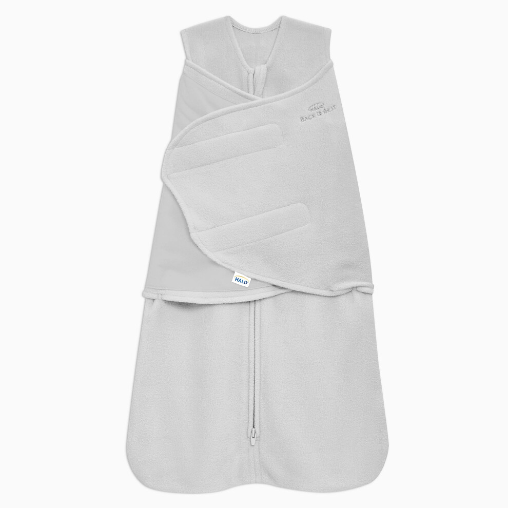 Photos - Other for Child's Room HALO Micro Fleece Sleepsack Swaddle 3-Way Adjustable Wearable Blanket TOG 3.0 Grey Small 3-6 Months 4413