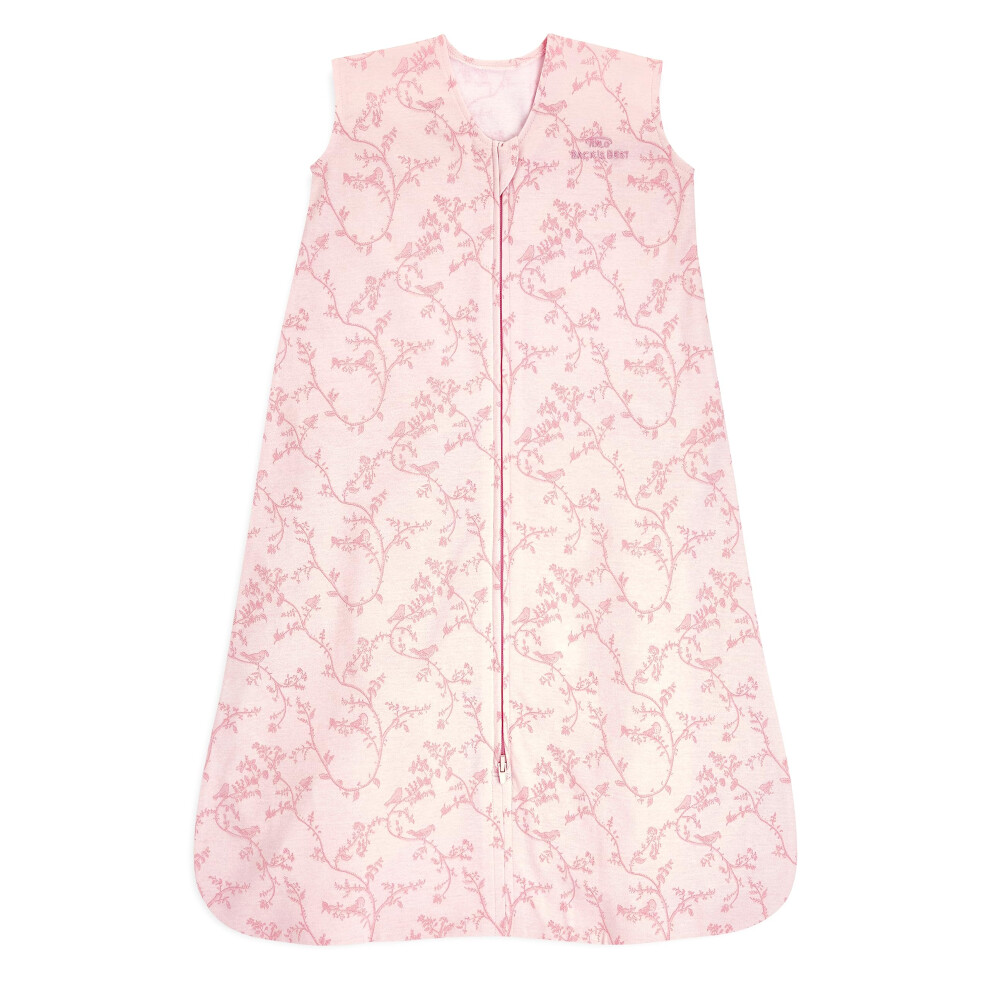 HALO SleepSack  100% Cotton Wearable Blanket  Swaddle Transition Sleeping Bag  TOG 0.5  Pink Toile  Medium  6-12 Months
