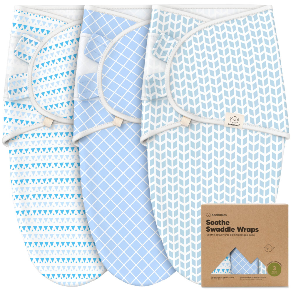 Lot de 3 gigoteuses bio pour nouveau-n  s, nourrissons de 0    3 mois, filles et gar  ons, douces et confortables, avec fermeture Velcro (temp  te)