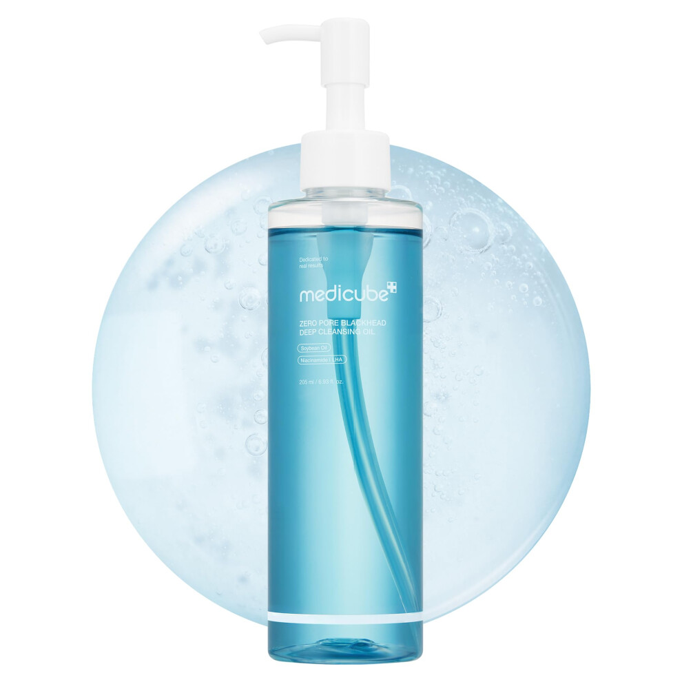 Medicube Zero Pore Blackhead Deep Cleansing Oil | Makeup Remover For All Skin Types Daily Moisture Facial Cleanser Low-Irritation | Korean Skin Care