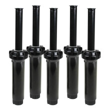 Toro 53460 5er-Pack Versenkregner der Serie 570, 4 Zoll, 15 Fuß, verstellbare Düse, Schwarz