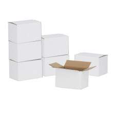 GHEIR 15,2 x 10,2 x 10,2 cm groe Versandkartons, 50 Stck, kleine Kraftkartons aus Wellpappe fr Versandverpackungen, wei