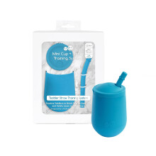 ezpz Happy Cup + Strohhalmsystem 24 Monate+ (Blush) 100 % Silikonbecher + Strohhalm f r ltere Kleinkinder + Vorschulkinder