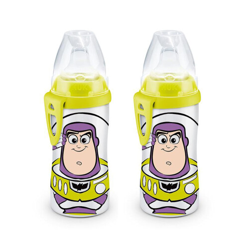 NUK Buzz Lightyear Active Cup 10 Oz 2-pack - BPA Free Spill Proof Sippy Cup