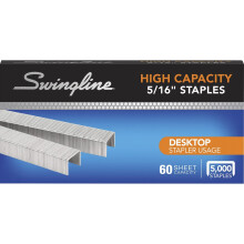 Swingline Heftklammern, hohe Kapazit   t, 60 Blatt Kapazit   t, 5/16"""" L   nge, 210/Streifen, 5000/Box (S7081032)