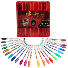 Disney Discendenti The Rise of Red Gel Pen Set for Kids 24 Pack con penne per gel glitter Penne per ragazze