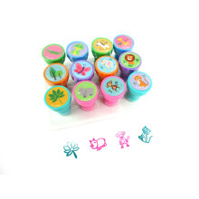 TINYMILLS 12 stuks Safari Jungle Dieren Stempel Kit voor kinderen Zelfinktende Stempels Cadeau Jungle Boek Party Favor Tas Stuffer Leraar Stempels