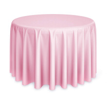 Lann's Linens     Runde Premium-Tischdecke f   r Hochzeiten/Bankette/Restaurants, 274,3 cm, Polyestergewebe, Rosa