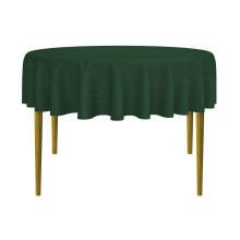 Lann's Linens - Tovaglia rotonda premium da 70"" per matrimoni/banchetti/ristoranti - Tovaglia in tessuto di poliestere - Verde cacciatore