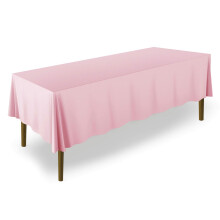Lann's Linens - Tovaglia Premium 60"""" x 102"""" per matrimoni/banchetti/ristoranti - Tovaglia rettangolare in tessuto di poliestere - Rosa