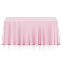 Lann's Linens - 228,6 x 393,9 cm Premium-Tischdecke f   r Hochzeit/Bankett/Restaurant - Rechteckige Tischdecke aus Polyestergewebe - Rosa