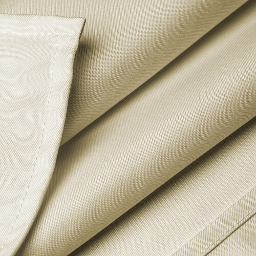 Lann's Linens - 60 x 102 Premium Tablecloth for Wedding/Banquet/Restaurant - Rectangular Polyester Fabric Table Cloth - Beige 2