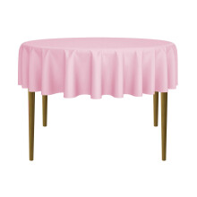 Lann's Linens - Runde Premium-Tischdecke f   r Hochzeiten/Bankette/Restaurants, 178 cm, Polyestergewebe, Rosa