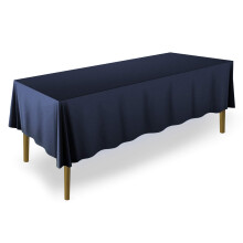 Lann's Linens - Tovaglia Premium 70"""" x 120"""" per matrimoni/banchetti/ristoranti - Tovaglia rettangolare in tessuto di poliestere - Blu navy