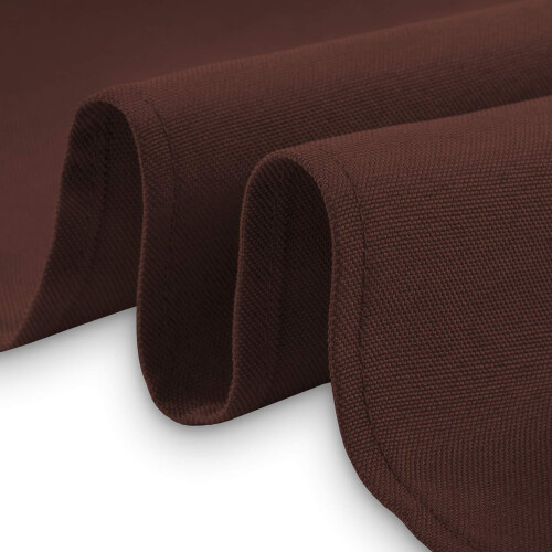 Lann's Linens - 60"""" x 126"""" Premium Tablecloth for Wedding/Banquet/Restaurant - Rectangular Polyester Fabric Table Cloth - Chocolate Brown 2