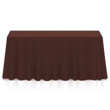 Lann's Linens - Tovaglia Premium 90"""" x 132"""" per matrimoni/banchetti/ristoranti - Tovaglia rettangolare in tessuto di poliestere - Marrone ciocc