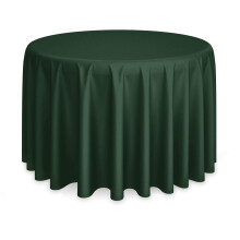Lann's Linens     Runde Premium-Tischdecke f   r Hochzeiten/Bankette/Restaurants, 304 cm, Polyestergewebe, J   gergr   n