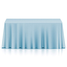 Lann's Linens - 90 x 156 Zoll Premium-Tischdecke f   r Hochzeit/Bankett/Restaurant - Rechteckige Tischdecke aus Polyestergewebe - Babyblau