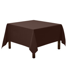 Gee di moda quadratische Tischdecke - 52 x 52 Zoll Schokoladentischtuch fr kleine quadratische oder runde Tische - Hochleistungswaschbar - fr B