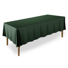 Lann's Linens - 178 x 304 cm Premium-Tischdecke f   r Hochzeiten/Bankette/Restaurants - Rechteckige Tischdecke aus Polyestergewebe - J   gergr   n