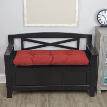 Klear vu The Gripper Omega Non-Slip Tufted Bench Pushion til indendørs møbler Entryway Storage Bay Window Corner Nook eller klaver sæde 43 inches