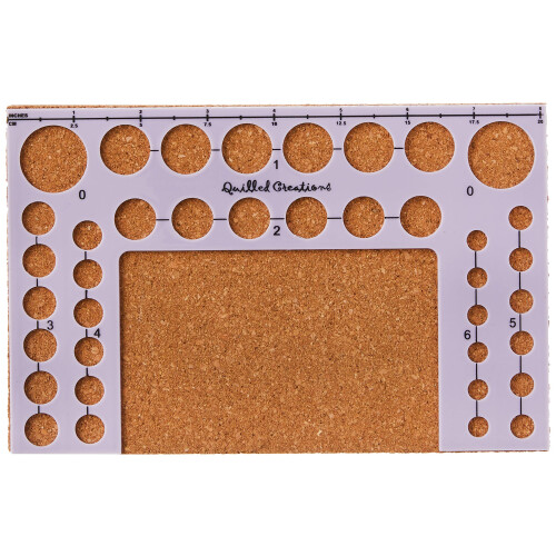 Quilled Creations Circle Template Board 5 cali na 8 cali 1