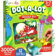 Nlepka Funcils Dot Art Activity - Dinosauri Dot Art Bez nepordku Umen a remesla pro deti Puncochy Batolata DIY Activity Vnocn drky pro kluky a