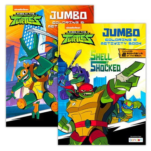 Teenage Mutant Ninja Turtles Libro para colorear de las Tortugas Ninja (2 libros de TMNT)