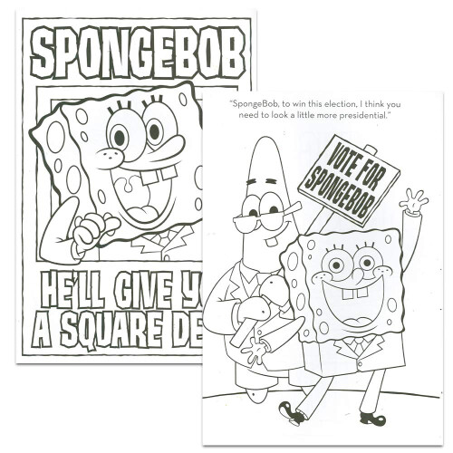 Set di libri da colorare e attivit    SpongeBob SquarePants con adesivi (2 libri e confezione da gioco) 1