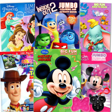 Disney Classics Coloring Book Set for Kids - Bulk Activity Coloring Books Includes Mickey Mouse Minnie Princess Featuring Activities Mazes Ga