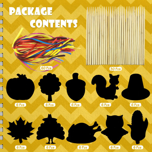 60stk Thanksgiving Rainbow Scrap 2