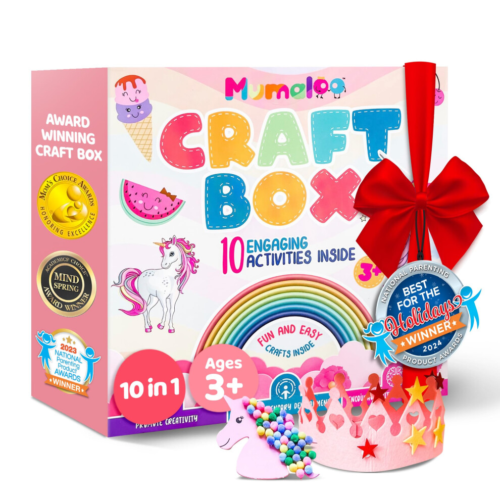 Coffret De Bricolage Licorne Mumaloo - 10 Projets D'art Et D'artisanat Amusants Pour Les Enfants De 4 8 Ans. Projets D'art Ducatifs Sur Le Th-image