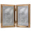 Lawrence Frames 11746D Classic Bead Picture Frame  4x6 Double  Gold 1