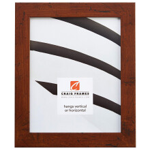Craig Frames FM26DKW 20 by 20-Inch Picture Frame Smooth Wrap Finish 1.26-Inch Wide Dark Brown
