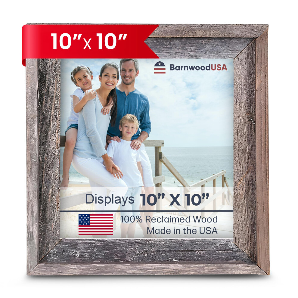 Rustikaler Bilderrahmen Im Landhausstil Fotorahmen Aus Altholz Einzigartige Wandbilderrahmen Fur Wohnzimmer, Schlafzimmer, Buro Holzrahmen-image