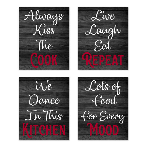 Adesivo Murale 'La Cucina è Il Cuore Della Casa' - Decorazione In Vinile 65x56 Cm - Bianco