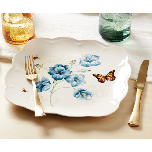 Lenox Butterfly Meadow Square Dinner Plate  7.16 2
