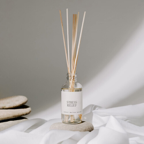 Sweet Water Decor Stress Relief Reed Diffuser Set - Eucalyptus Spearmint Citrus Sage Scented Diffusers - Scent Diffusers for Home Long Lastin 1