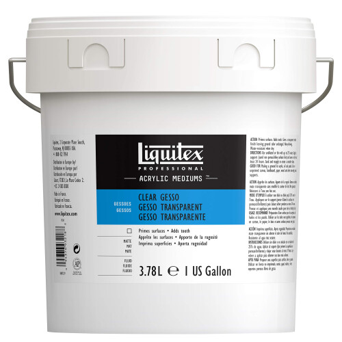 Liquitex Professional Gesso Surface Prep Medium  3.78L (128-oz)  Clear