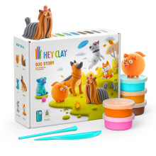 Fat Brain Toys Hey Clay Dog Story Bastelset aus Ton fr Kinder im Alter von 6 bis 10 Jahren