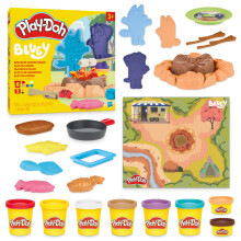 Play-Doh Bluey idzie na kemping zabaw z ogniskowymi narzedziami dla dzieci sztuki i rzemiosla dla dziewczat i chlopcw 3 lata i wiecej
