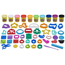 Coffret de bricolage Play-Doh pour les fêtes, 43 accessoires et 10 couleurs, jouets d'artisanat pour enfants d'âge préscolaire, pour filles et ga