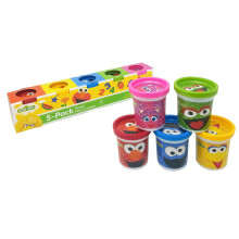 Szezm utcai modellezo tszta 5 csomagos 3 uncis dobozok Vlogatott sznek Elmo Cookie Monster Big Bird Oscar the Grauch Abby Cadabby Nem mrgezo 3