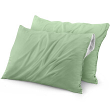 Utopia Bedding Waterproof Pillow Protector Zippered (2 Pack) King Sage - Bed Bug Proof Pillow Encasement 20 x 38 Inches