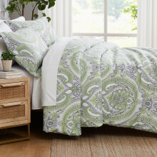 Southshore Fine Living Inc. Twin Extra Long Comforter Set Down Alternative Boho Bedding Set Paisley Print Bedspread Boho Comforter Twin/XL Size w