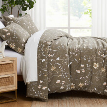 Southshore Fine Living Inc. Oversized Twin Mattress Comforter Set Down Alternative Boho Bedspread The Secret Meadow Collection Comforter Sets 2 P